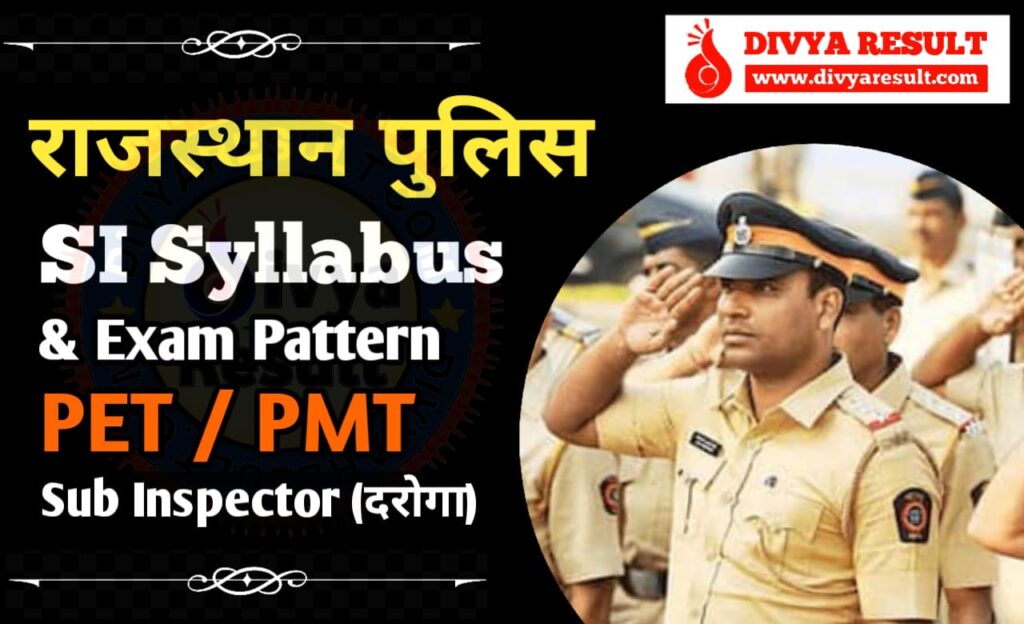 Rajasthan Police SI Syllabus 2025